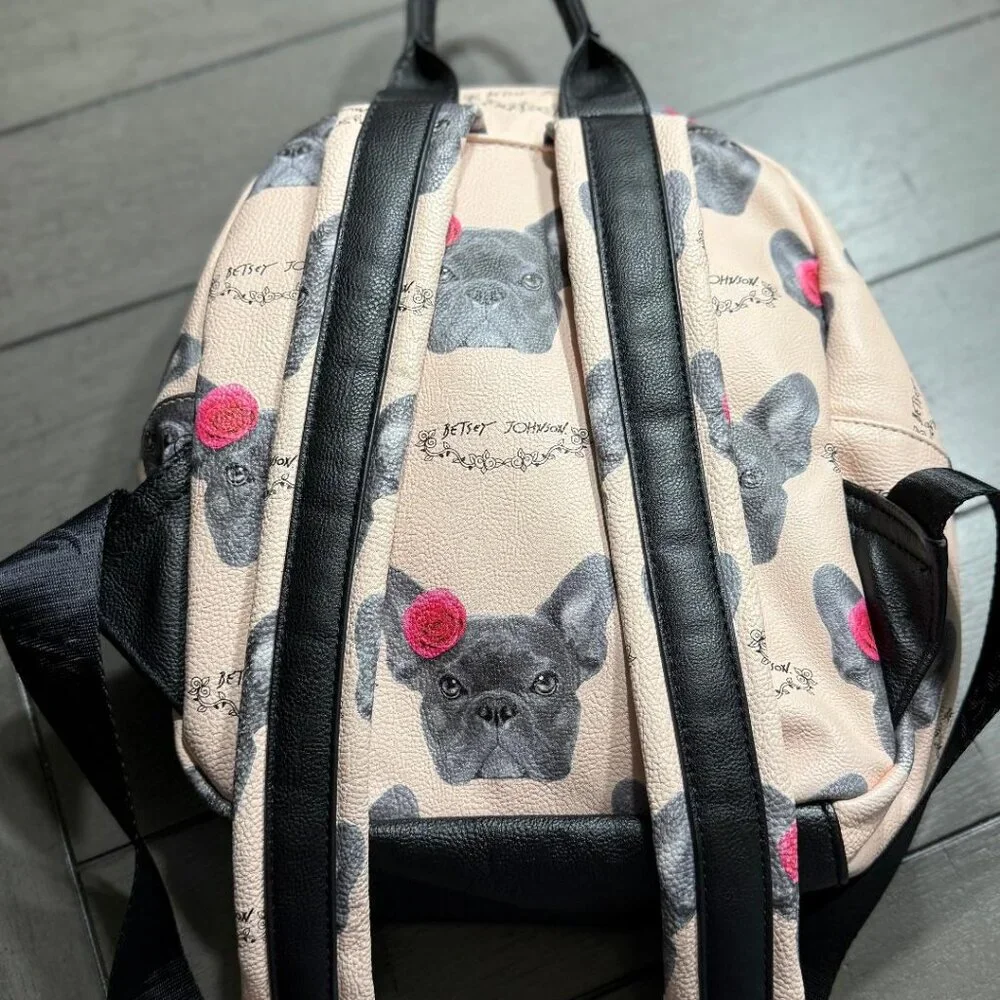 Betsey Johnson French Bulldog Backpack - Picture 2 of 5